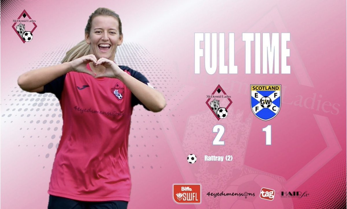 McDermidLadies's tweet photo. A Tyler Rattray double secured a 2-1 win for McDermid Ladies in the season opener against 10 player East Fife Development. 

Well done team ⚽️🤍 https://t.co/ObpgUEoY4r