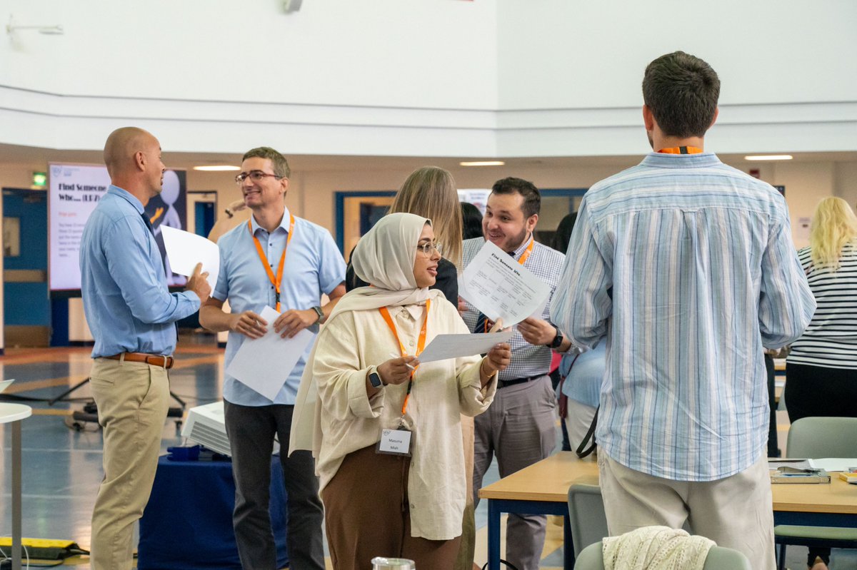 sekqatar's tweet photo. Exciting day 1 of #inductioncompleted! We welcomed our new staff @sekqatar for #AY2324. During the upcoming days, teachers and staff will take part in our induction program where they will share expertise and learn about Qatar, the SEK Group and the #ibprogrammes. @iborganization https://t.co/zACX1eBewX