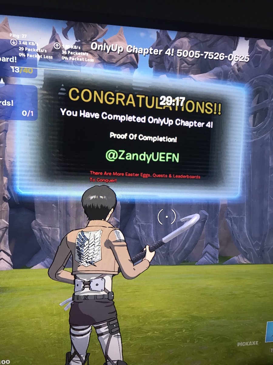 KookieDouhTaken's tweet photo. After 15 hours of 163 mantle bugs 57 lags spikes and 40 dumb glitches i finally got wr full thing on my twitch @ZandyUEFN #zandyonlyup #onlyupzandy #onlyup #fortnite #onlyupfortnite #fortniteonlyup https://t.co/l6KmMz0Kik