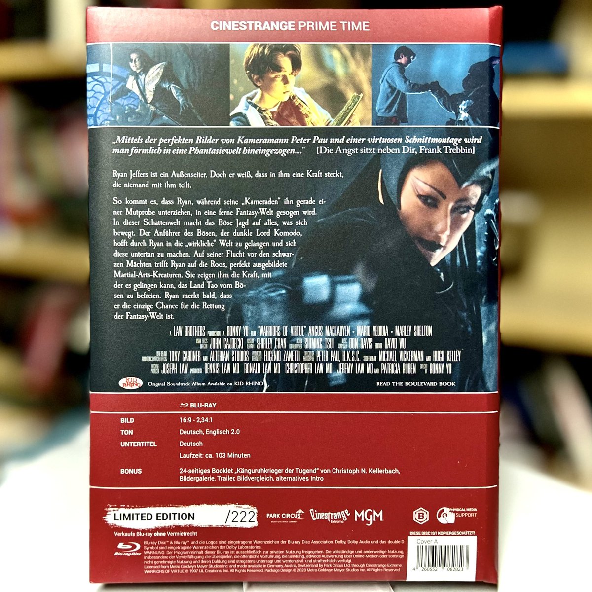 CNKellerbach's tweet photo. #CreatureZone / #WarriorsOfVirtue von #RonnyYu jetzt bei @CS__Extreme auf Blu-ray. Für die Edition habe ich mich detailliert mit der verrückten Entstehungsgeschichte des Films beschäftigt. Reiche eigenwillige Chinesen, Philosophie-Lektionen, Kampfkängurus und mehr! #ActionTwitter https://t.co/AXq9Mt10Vx