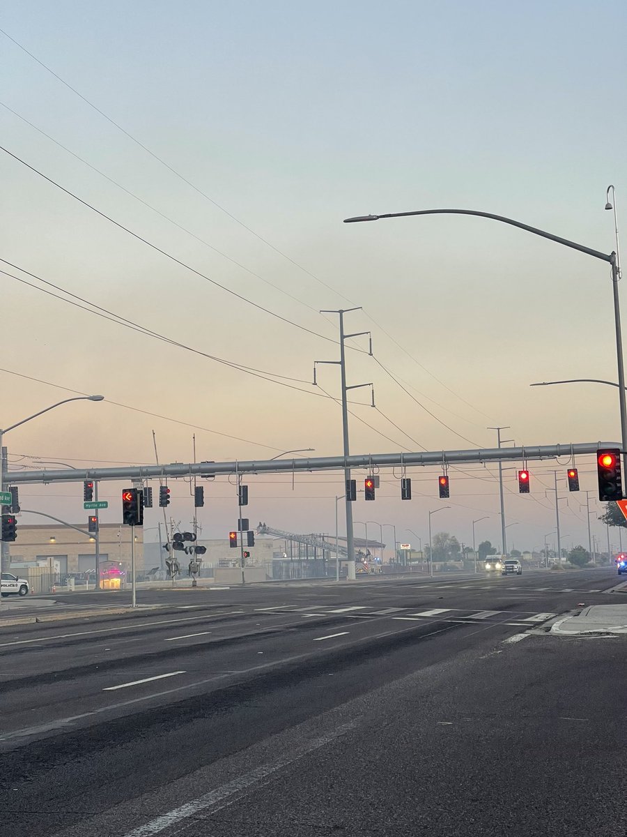 Look at this hazy scene at Grand and Myrtle Ave!

Crews are still responding to the HAZMAT fire that started yesterday evening.

It’s has shut down traffic for several hours now. Watch GMAZ for the latest on this situation.