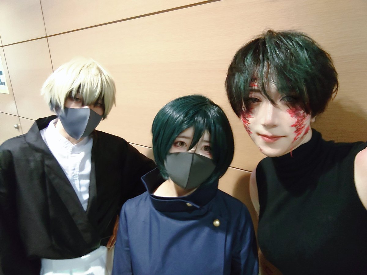 CalpisFowl's tweet photo. 禪院家同世代乁⁠|⁠ ⁠･⁠ ⁠〰⁠ ⁠･⁠ ⁠|⁠ㄏ
真依さんと直哉さん会えてとてもうれしいです✨
#禪院直哉
@8Ruqd9
#禪院真依
@nuoonnu
#禪院真希
#呪術廻戦   
#コミケコスプレ
#コスプレ
#となりでコスプレ博 https://t.co/mj05ScOdqm