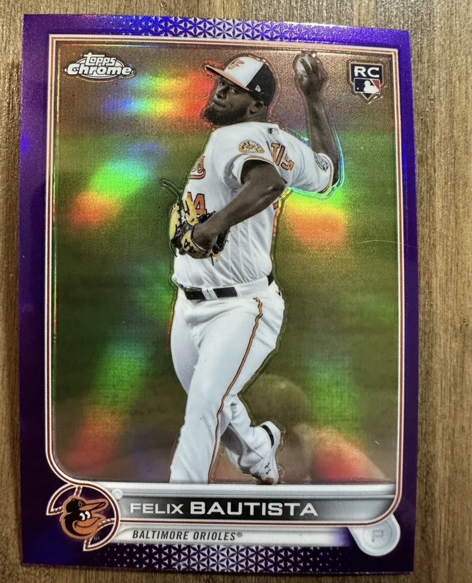 OsCardGiveAways's tweet photo. ORIOLES WIN!!! Like retweet and follow! I’ll select one winner during the game today to receive this King Felix Bautista card! #Birdland https://t.co/ag0wuxr9OW