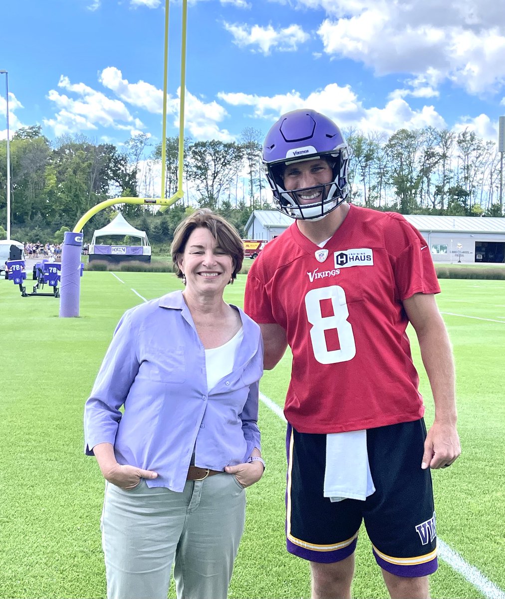 Vikings training camp and Kirk Cousins and the team are ready for another big season! And watch him in Quarterback…really good. Skol!