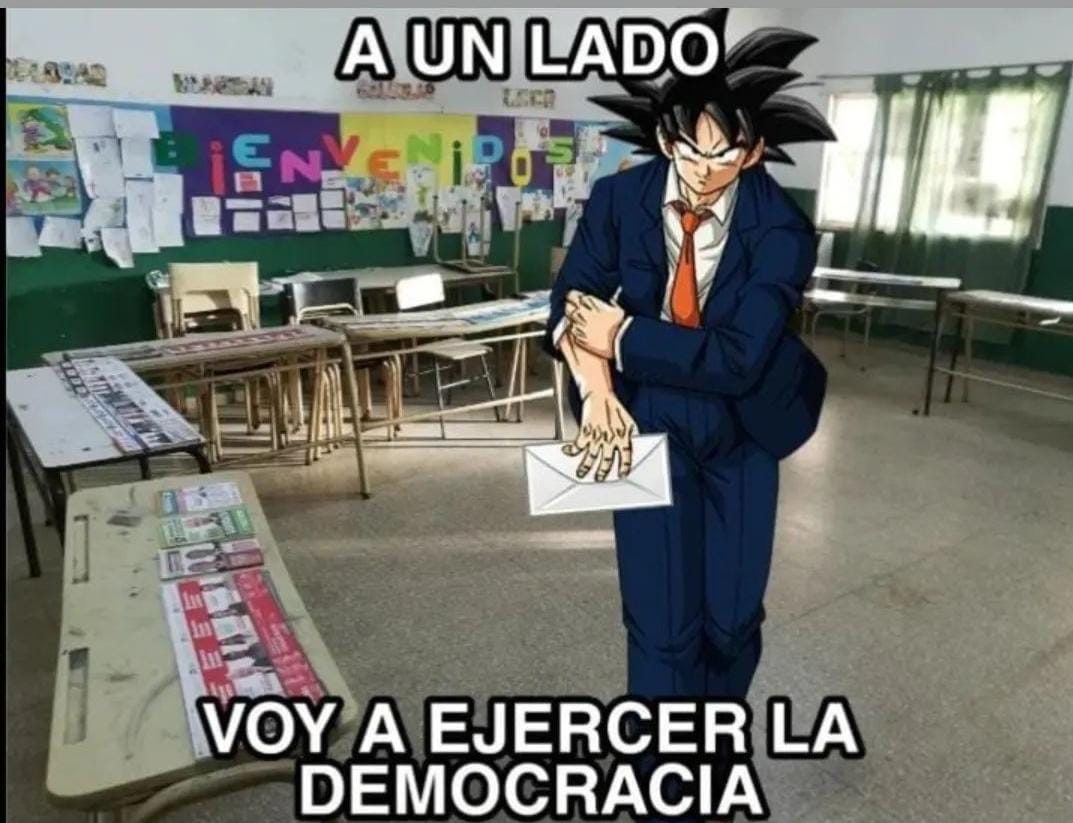 Es hoy carajo, hoy se vota a MILEI. Literalmente me preparé 6 años para este momento. Toda mi adolescencia como referente para poder ejercer el derecho a votarlo. Con idas y vueltas pero finalmente se postula. No sean boludos.