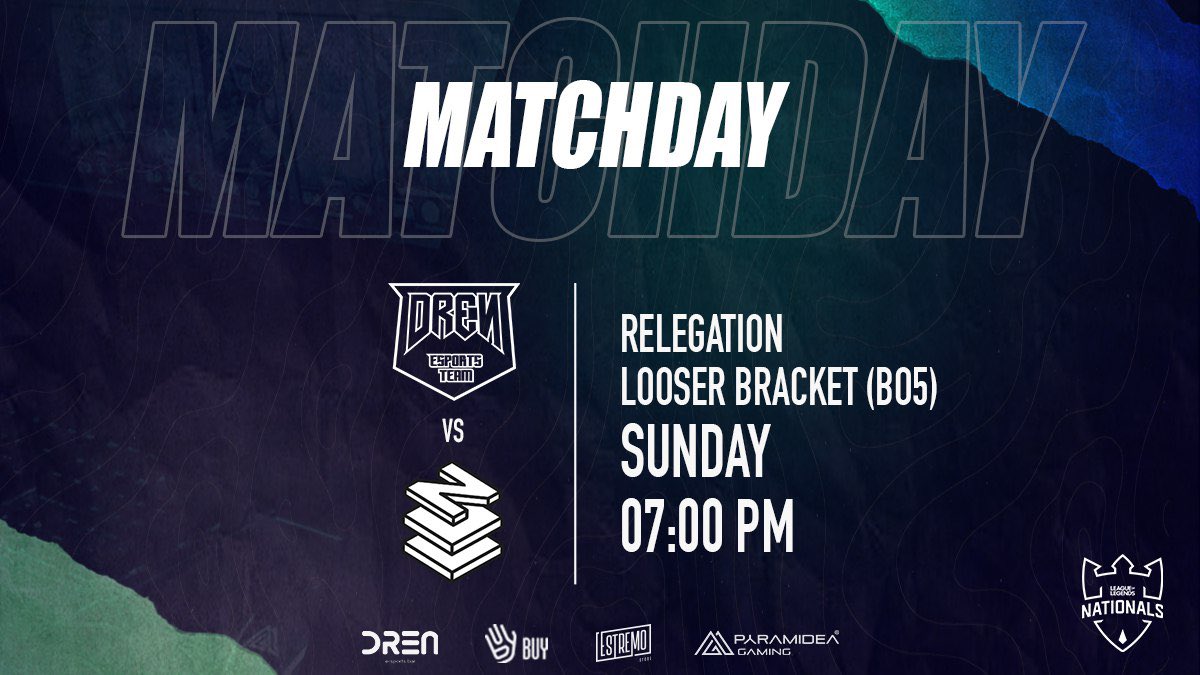 DREN ESPORTS (@dren_esports) on Twitter photo Uomini forti, destini forti: dentro o fuori, appuntamento a stasera!
🏆 @PGEsportsIT_LoL
🆚 <a href="/NOVOEsports/">NOVO Esports</a>
#DRENWIN 💪🏻 l #PGNATS Uomini forti, destini forti: dentro o fuori, appuntamento a stasera!
🏆 @PGEsportsIT_LoL
🆚 <a href="/NOVOEsports/">NOVO Esports</a>
#DRENWIN 💪🏻 l #PGNATS