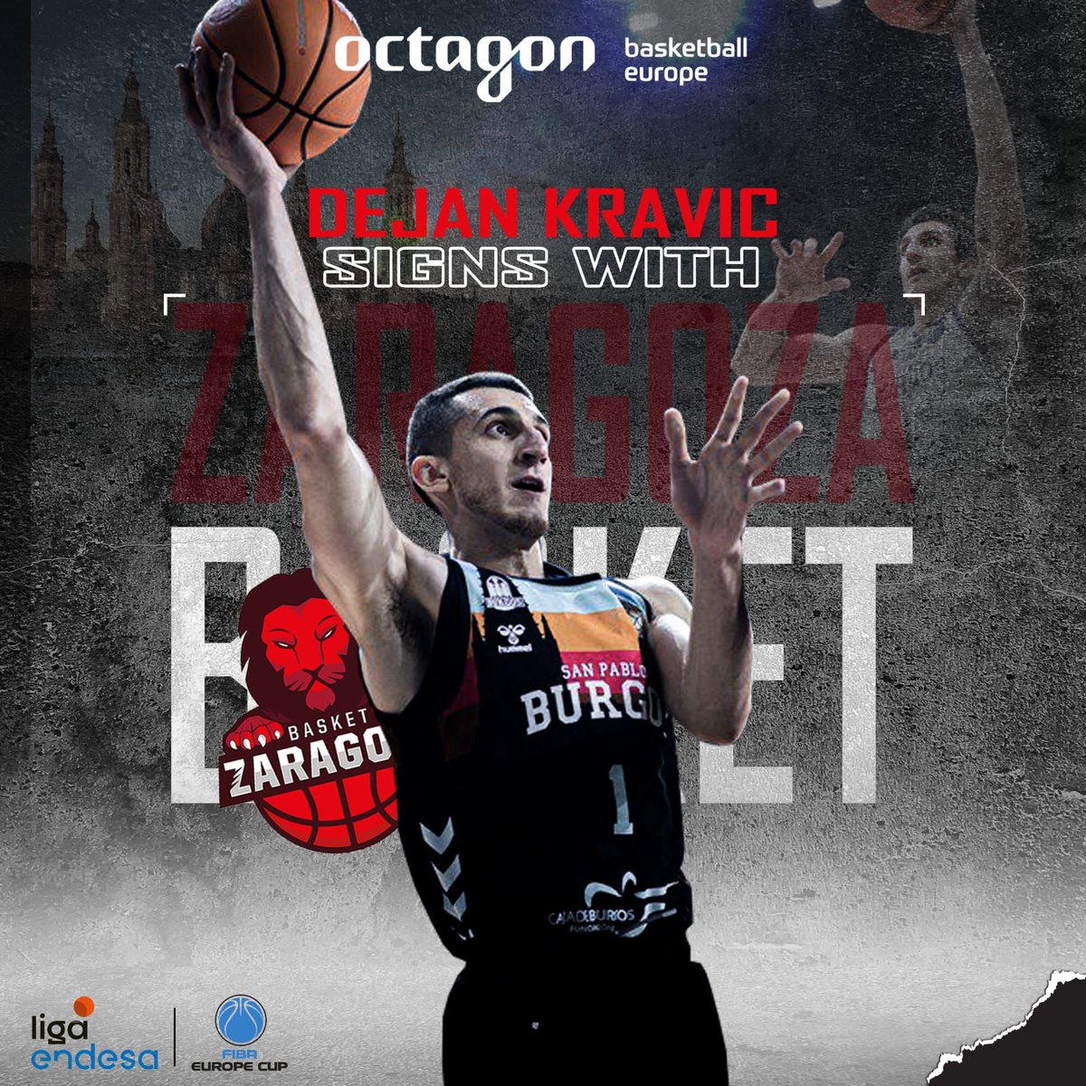 Congratulations to <a href="/dkravic11/">Dejan Kravic</a> coming back to the best league in Europe with <a href="/CasademontZGZ/">Casademont Zaragoza</a> to keep showing his big talent in <a href="/ACBCOM/">Liga Endesa</a> Where <a href="/OctagonBballEU/">Octagon Basketball Europe</a> happens!! Another hit by @jorgitovazquez9 in the market. Young lion killing.
