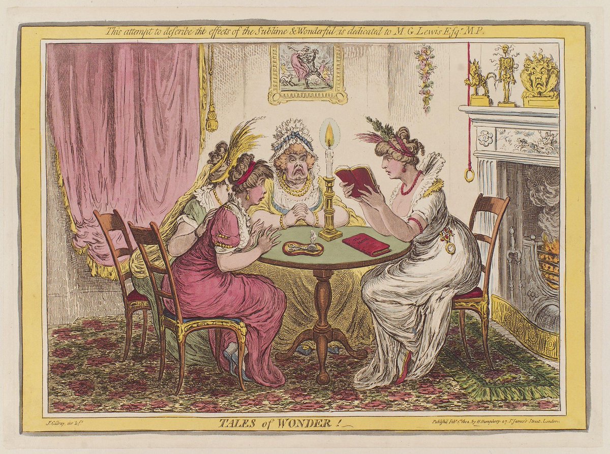 ‘Tales of Wonder’ by James Gillray, who was born #otd in 1756 

#GothicWomen
