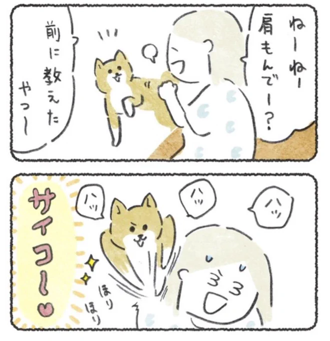 仕事おわりに犬におねだり🙏💕 