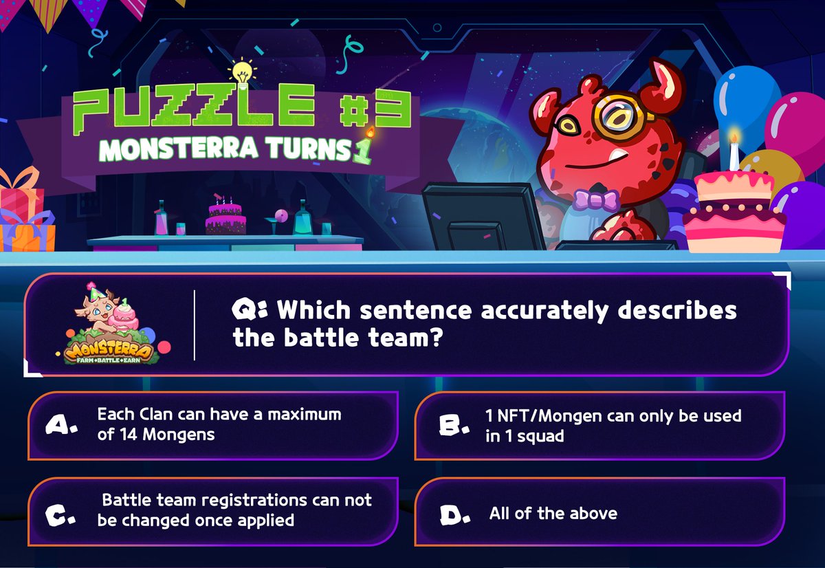 Monsterra Game | Solana Soon tweet media