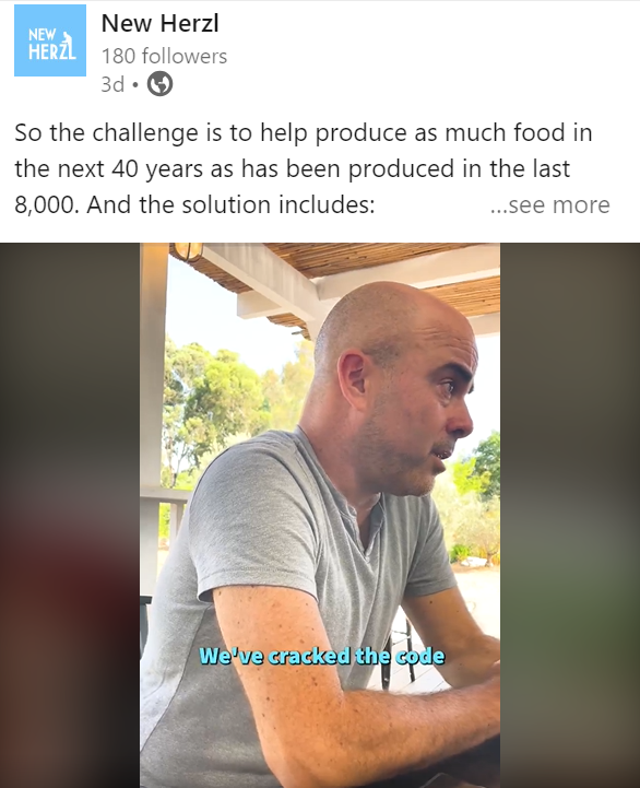 GroundworkBioAg's tweet photo. Proud of co-founder and CGO @dangrotsky for sharing the Groundwork BioAg story with New Herzl.
https://t.co/U9aJLqEdQX
#letyourgroundwork #rootella #mycorrhizalcarbon #soilcarbon https://t.co/uV2LoZdvRv
