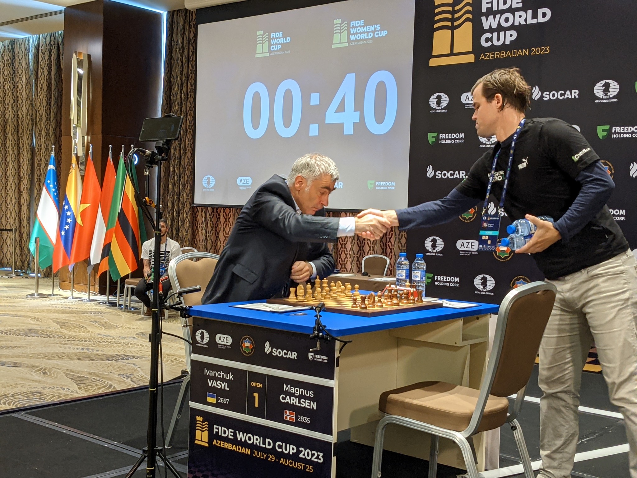 Magnus Carlsen is through to the Quarterfinals of FIDE World Cup! The World  no. 1 defeated Vasyl Ivanchuk 2-0 in their Round 5 match…