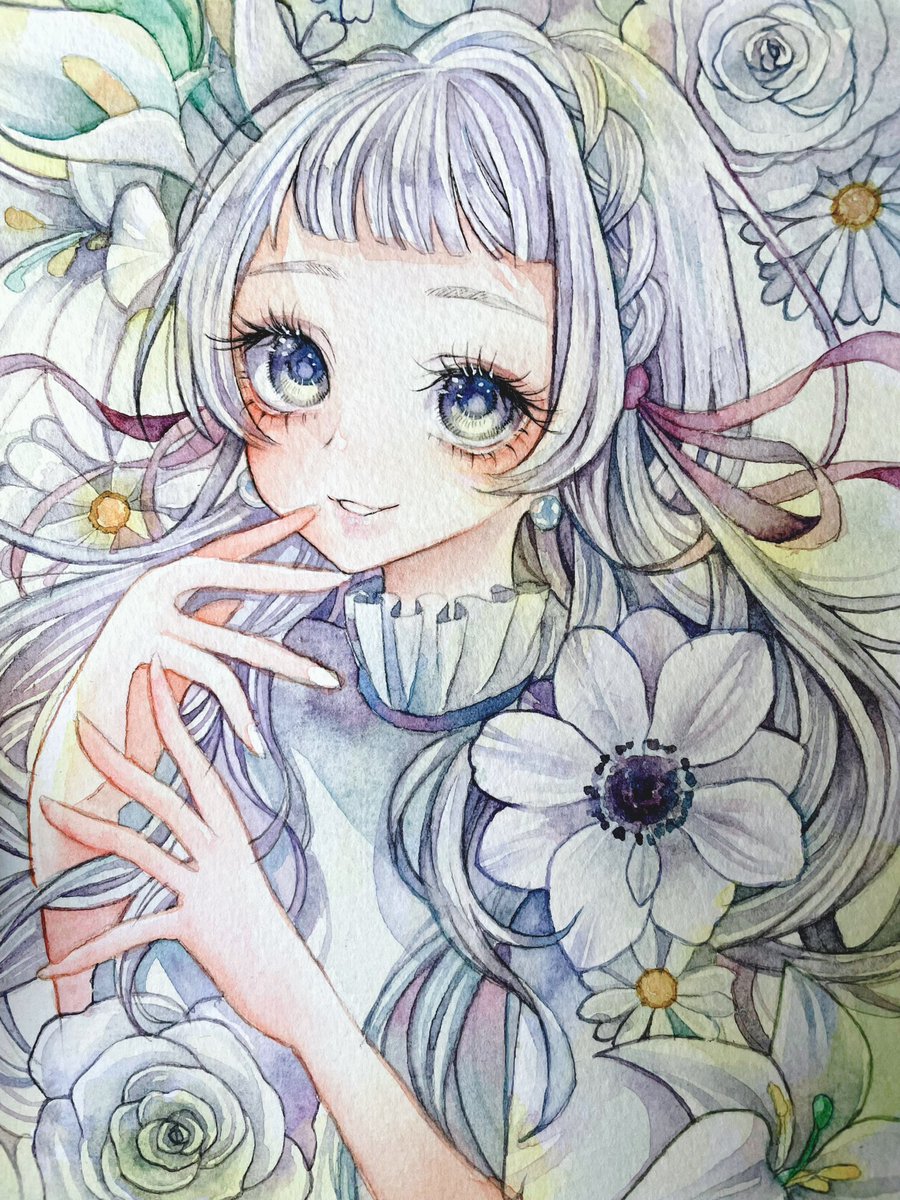 「#お盆休みはフォロワーさんが増えるらしい  お盆もお仕事頑張りながら描いてます増」|もてぎ@星月のささやく夜にあかりを灯してのイラスト