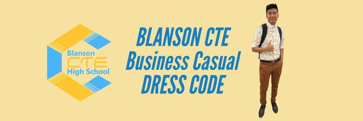 BlansonCTEHS's tweet photo. We are  Blanson CTE, and we are a business casual campus.  #OwnIt Click below👇 for more information. https://t.co/WABZM3S3HS 

#BlansonBold #BlansonGold #BlansonReady #BlansonProud #MyAldine @AldineISD @AldineCTE @BenIbarraCTE @DrCrystalWatson @BlansonCTE_LMC @blansonstuco https://t.co/i3sbM08RIi