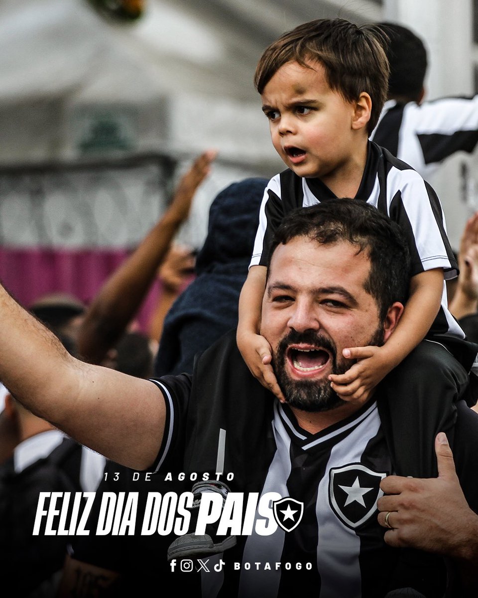Feliz Dia dos Pais, Família Botafogo! Que seja um domingo repleto de sorrisos e comemorações! ⭐️ #BFR #DiaDosPais