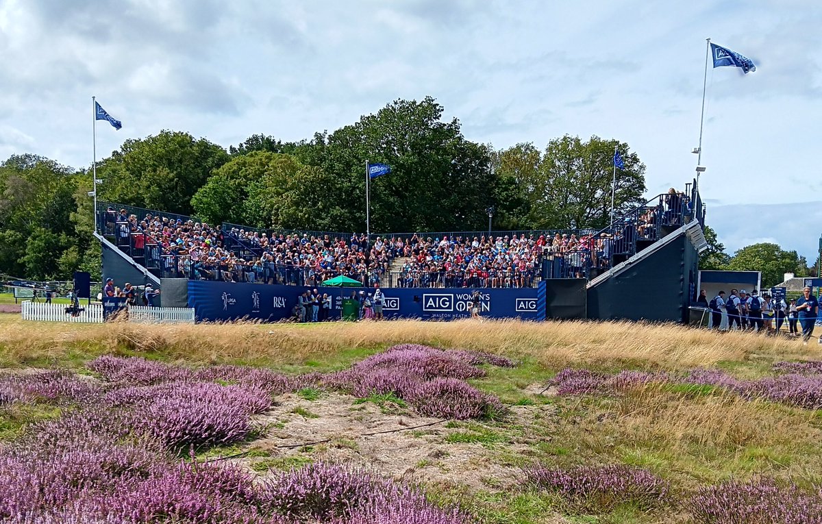 Big day for British golf. Charley walks onto the first tee ready to take on the final round of the AIG Women's Open as coleader.