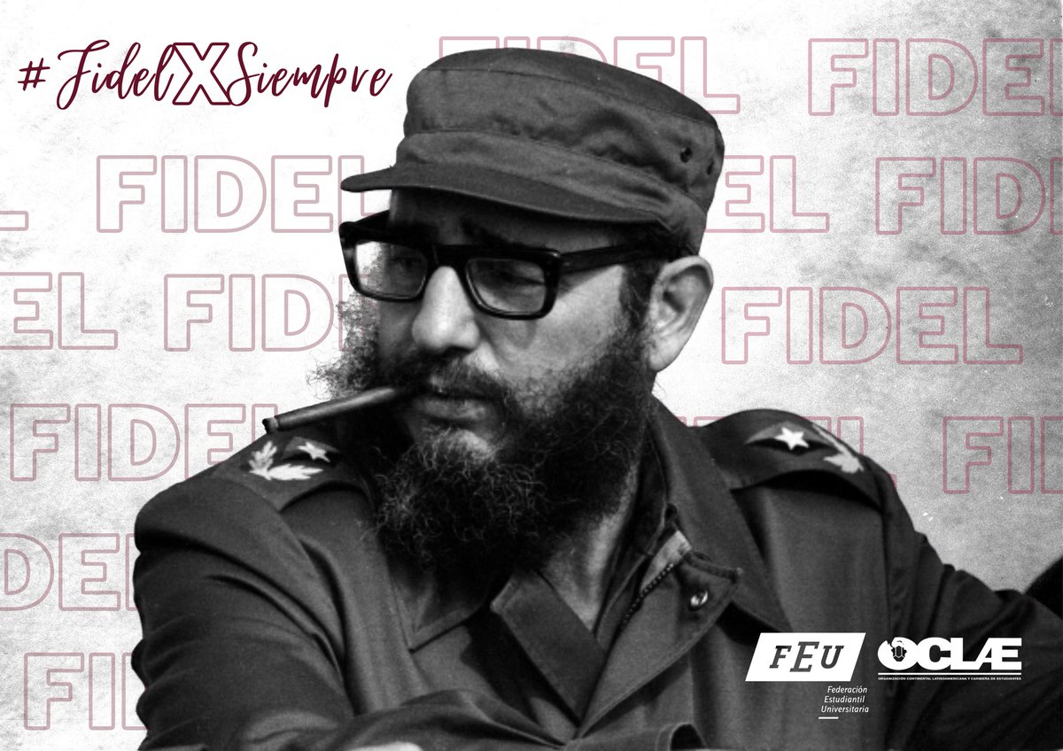 #FEUdeCubaRecuerda ✊🏽🇨🇺//

✊🏽 Aniversario 97 del Natalicio de nuestro Comandante en Jefe 🙌🏽⭐🇨🇺.

👉🏽 Padre, porque siga siendo la tremenda fuerza moral de tu ejemplo, la Sierra que nos convide a hacer Revolución!!! Felíz Cumpleaños!!!!

#SomosFEU
#FidelPorSiempre #FidelVive