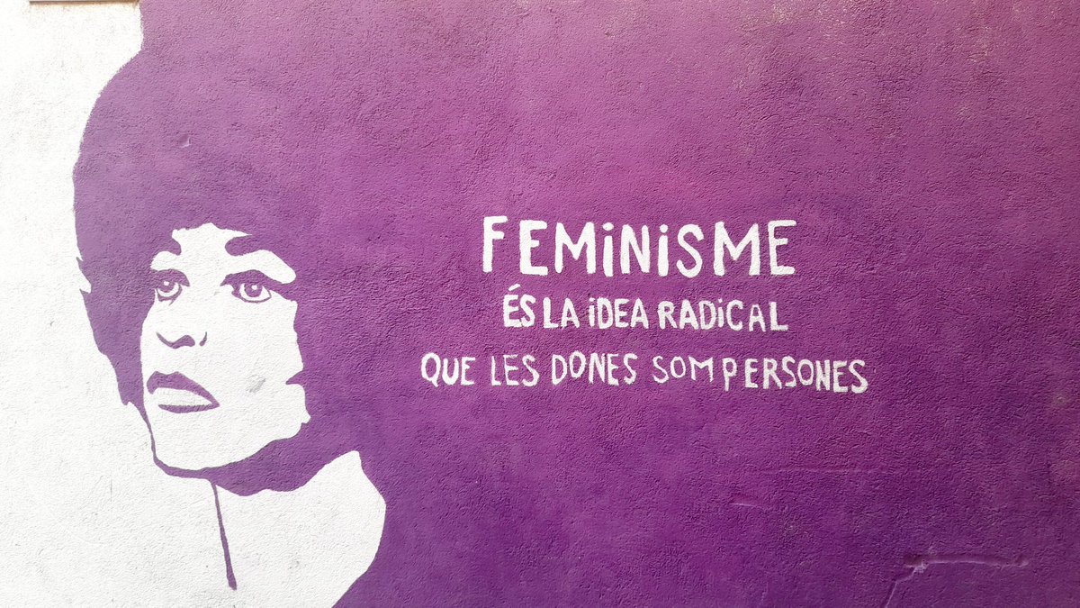 Today, on a wall in La Seu d'Urgell, just across the Pyrenees. It's shocking we still need to point that out. #women #feminism #WomenEmpowerment