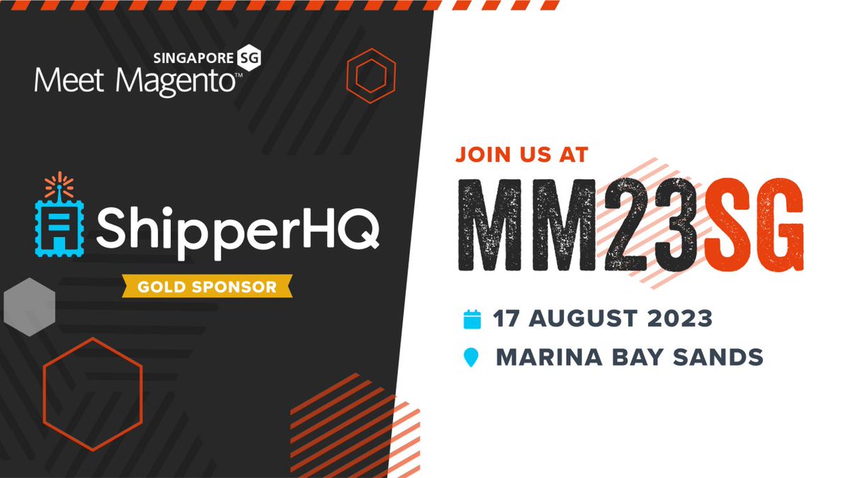 shlok_dave89's tweet photo. #MM23SG is just a few days away and we are all geared up and excited!

@ShipperHQ is a proud four-time sponsor of @MeetMagentoSG, and we can't wait to be a part of the action come this 17th.

If you'll be there, add Jo Baker's talk to your MM SG bucket list. https://t.co/yBbnPH8Jov