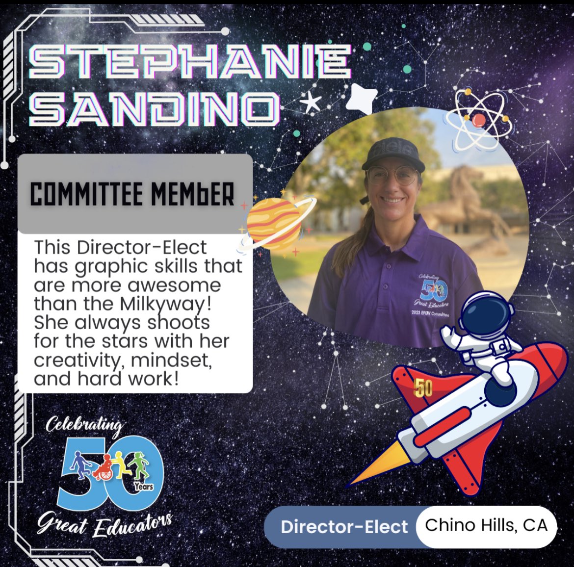 Our #EPEW2024 Director @smsandino will continue 2bring a SPARK⚡️of wit, insight, & dedication to our #EPEWFamily Give her a 🤩shout out to jump start the journey!