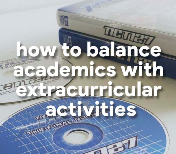 how to balance academics with extracurricular activities 📘

— A THREAD☄️

retweets / likes are appreciated
#studytwtph #studytwt