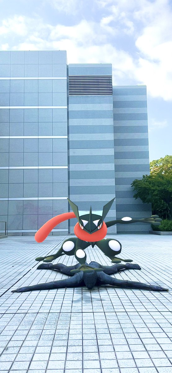 kazuyonpokego's tweet image. #PokemonGO 
#ポケモンGO 
#pokemongoarplus
#gosnapshot
#ケロマツ
#ゲッコウガ
#Greninja 
#コミュニティデイ 
#PokemonGOCommunityDay