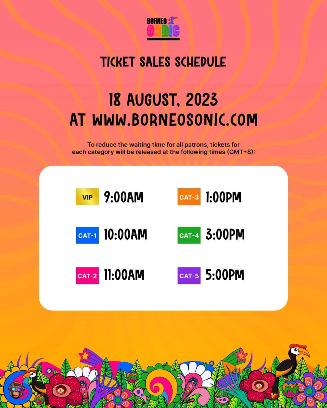 Borneo Sonic Music Festival 2023, KUCHING (Tickets) mypromo.my