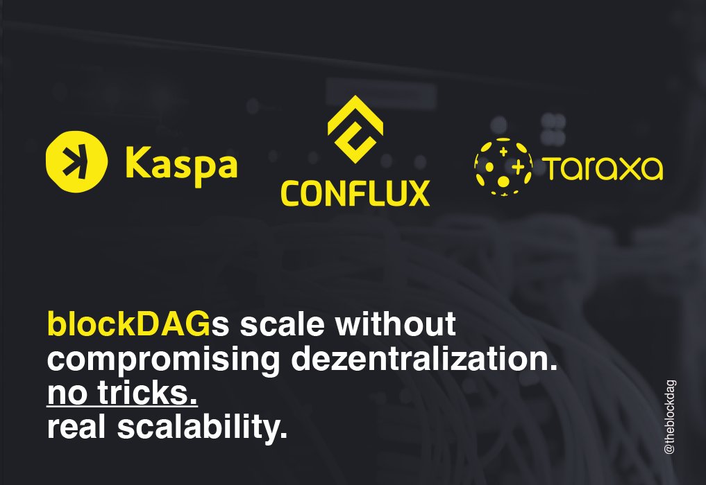 theblockdag's tweet photo. #Blockchain and #DAG still have scaling problems. it is tricked with all means and at the expense of #decentralization.

#blockDAG is different, it scales naturally.

⛔️ #btc #eth #ada #sol #trx #bnb #dot

✅ @KaspaCurrency $kas
✅ @Conflux_Network $cfx
✅ @taraxa_project $tara https://t.co/FI3ASqCnUq