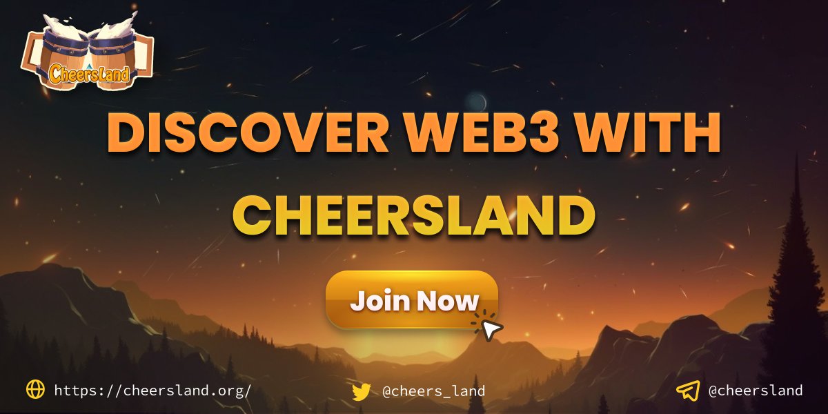 cheers_land's tweet image. 🚀 Dive into the world of #Web3 innovation with CheersLand! 🌐

Don't let this chance slip through your fingers to be part of the next generation of game-changers. 🍻

Ready to dive in? Apply now: launch.cheersland.org/application

#CheersLand #IDO #IGO #INO