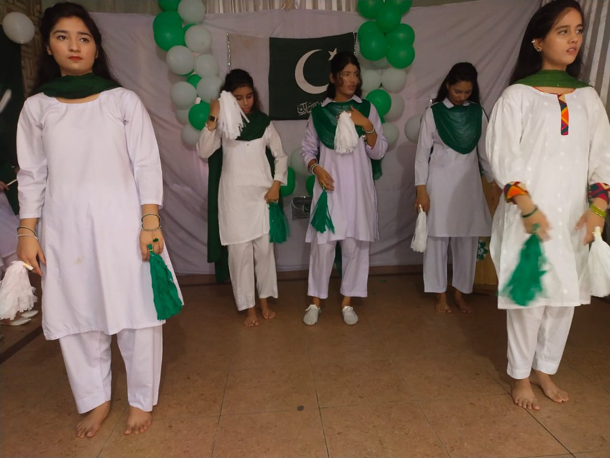 VocationalF's tweet photo. Celebration of Independence Day at VTI Female Sialkot https://t.co/Q7rwvzRUHc