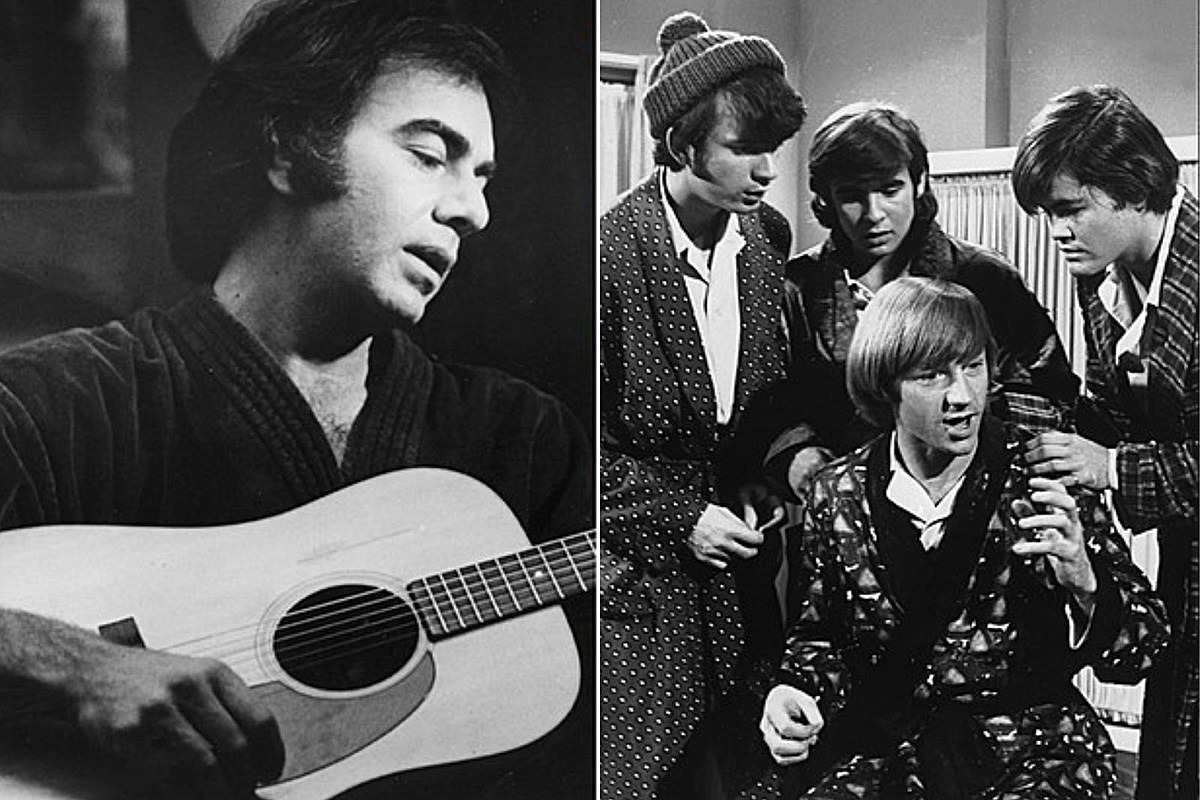 Neil Diamond wrote The Monkees' 'I'm A Believer,' and as part of the deal with Don Kirshner, who was looking for songs for the group to record, allowed Neil to record the song as well. His version was released on his 1967 album Just For You.