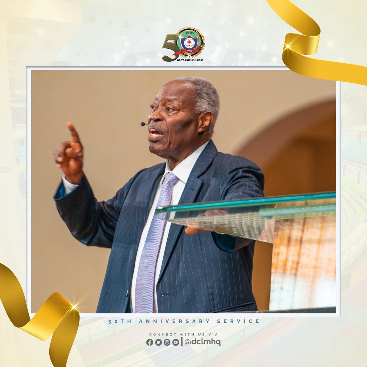 dclmhq's tweet photo. We celebrate God's Glory and faithfulness. From 1973 - 2023. 

How was service at your location? 

#DeeperLifeAt50 https://t.co/YFasWMq7DU