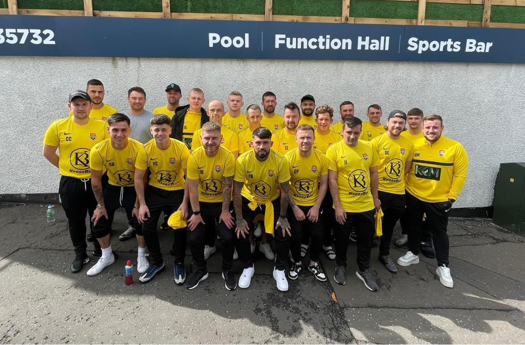 The boys leaving our sponsors pub before todays cup final! Hopefully go back with the first trophy of the season.