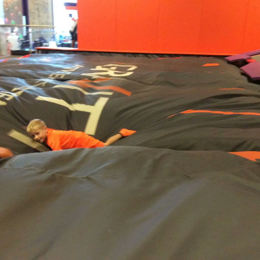 RippleRestalrig's tweet photo. Our final full week of summer and P1-3's had a bouncing good time at Graviry on Tuesday... #jumpingaround #funwithfriends https://t.co/i74DrNR0FY