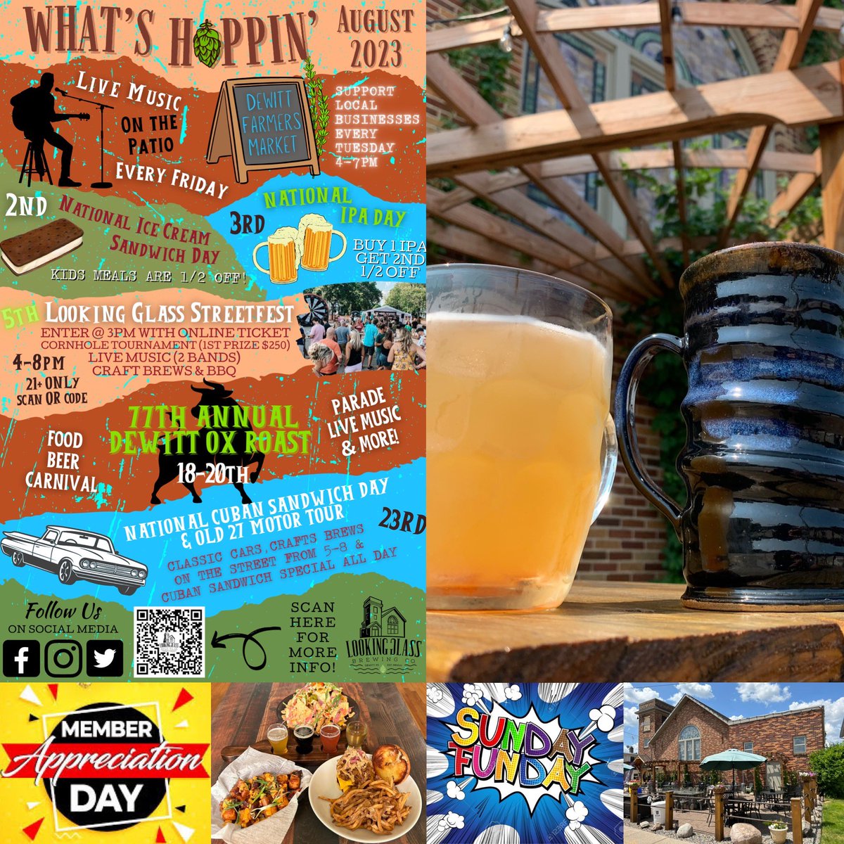 LGBrewingCo's tweet photo. It’s #sundayfunday #clubmember #appreciationday 12-8 with great food & craft beverages to enjoy inside or on the #patio
1/2 slab of ribs, #pitbeans & #brusselssprouts $19.99 & pick 1 of 20 craft #beers #ciders #seltzers #wine & 2 #slushydrinks to wash it down with https://t.co/D8JsNd9zhQ