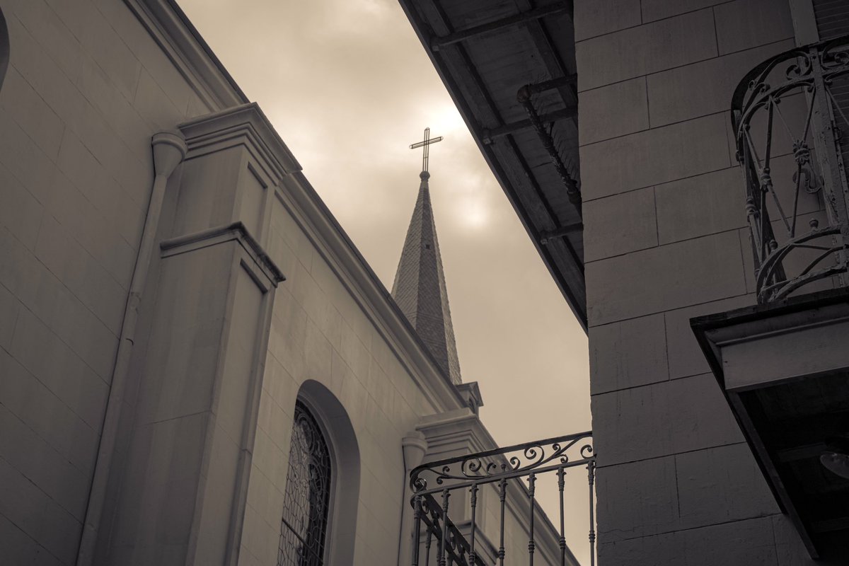 The Cathedral #visitneworleans #piratesalley #nola #vieuxcarre #steeple #church <a href="/VisitNewOrleans/">Visit New Orleans</a>