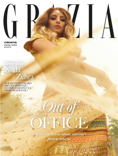 Modelneda's tweet image. Editorial Magazine : @grazia_croatia 
@diane_ zhao- @yanaechko_ny @chloeorscheln @lemondy__ 
Top, Chandrakala.
Suknja holiCHIC @holichicbymegha .
Ogrlica, narukvica, Aheli. Cipele, 
@deijidesign 
Nau§nice Taleed @taleed_lamya .
Tikka, Lovenspire.
Dupatta, DUPATTA BAZAAR