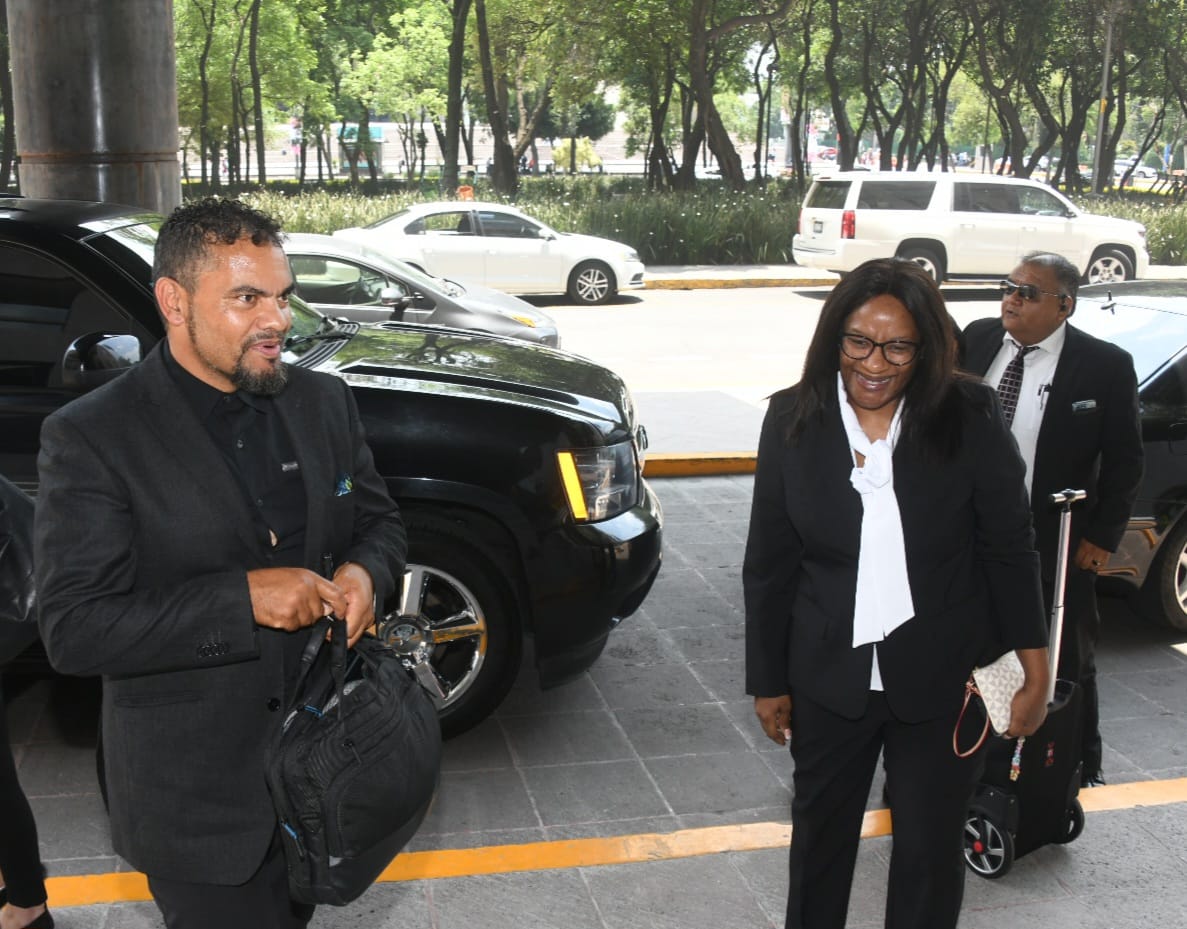 DIRCO_ZA's tweet photo. SAMexicoRelations🇿🇦🇲🇽 | Deputy Minister Alvin Botes arrives in Mexico.
South Africa is Mexico's biggest trading partner in Africa, followed by Morocco, Algeria and Egypt.
📸: Jacoline Schoonees #DIRCO
#30YearsofDiplomaticRelations https://t.co/tlCKH0HuD7