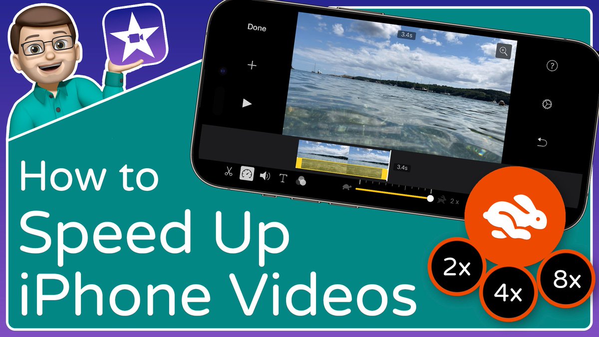 📹 A question I'm often asked (usually by my dad!) is how do I speed up videos I've taken on my iPhone/iPad?

📽️ There isn't a quick option in the Photos app, but iMovie makes it really easy to make a video 2x, 4x, 8x faster!

➡️ Here's how: youtu.be/X0eS5cS1EdA ⬅️

#QuickTips