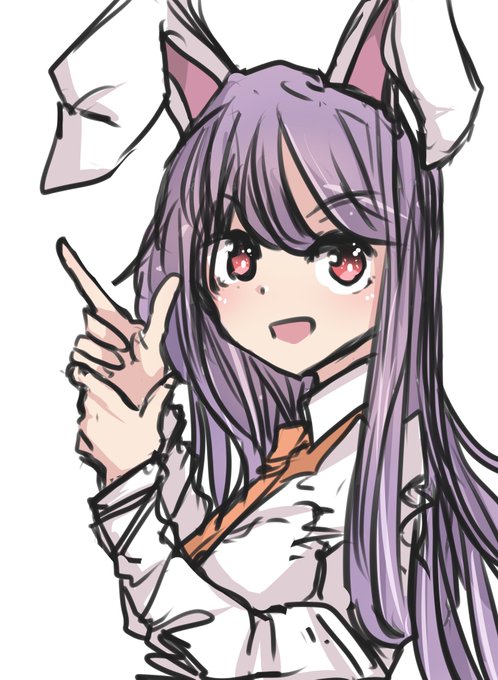 いとこが東方好きって言うんでうどんげ描いた!!!! 