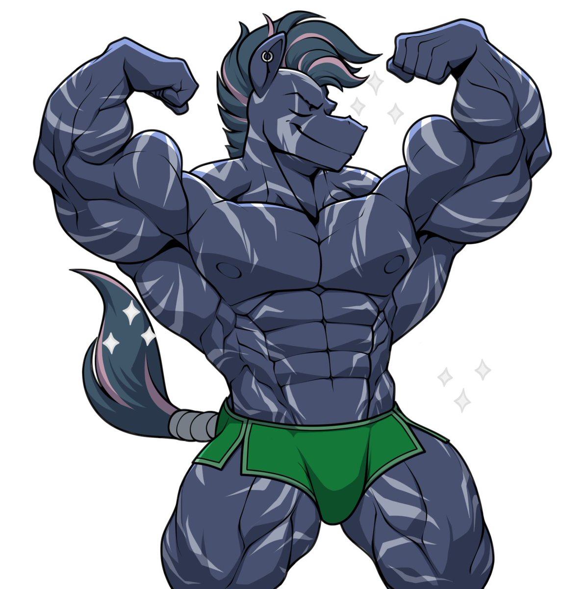 OfenRizzy's tweet photo. Short but W I D E. Smug Rizzy flex done by @/anony_pony https://t.co/8NcWN8QWU5
