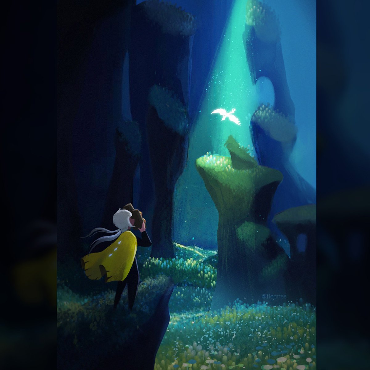 Fieart's tweet photo. #seasonofmoments 2nd quest!! #thatskygame #thatskygamefanart #thatgamecompany #skyfanart @thatskygame @thatgamecompany https://t.co/XPI0yFnsRE