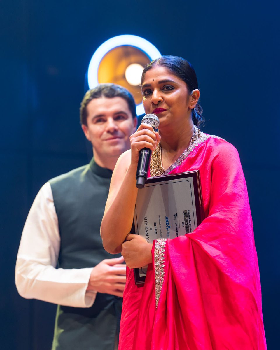 rameshlaus's tweet photo. #SitaRamam emerges triumphant as the ‘Best Film’ at @IFFMelb. 💕✨

#SitaRamamAtIFFM2023 #IFFM2023 

@dulQuer @MissThakurani @iamRashmika @iSumanth @hanurpudi @Composer_Vishal @AshwiniDuttCh @VyjayanthiFilms @SwapnaCinema @SonyMusicSouth https://t.co/HNRsLa7HaE