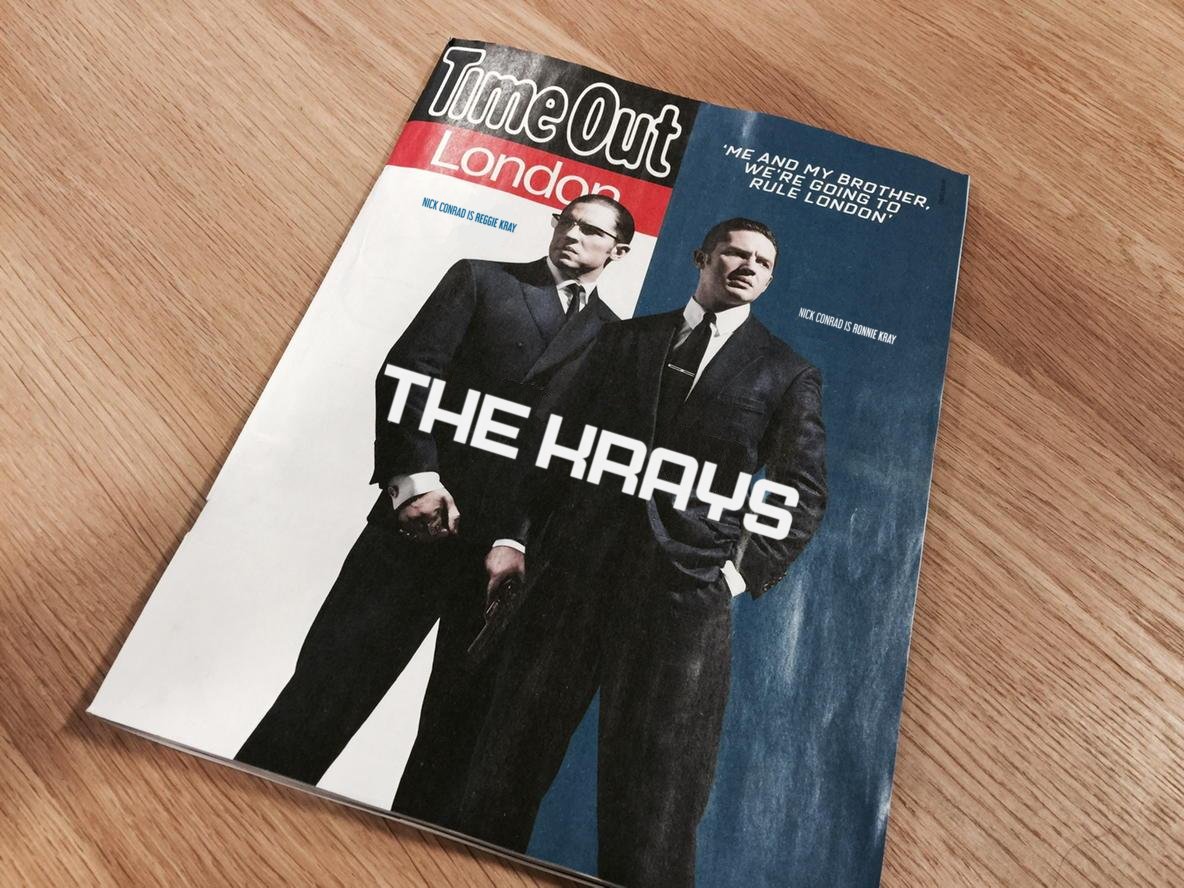 Did you grab today’s <a href="/TimeOutLondon/">Time Out London</a>? <a href="/RealNickConrad/">Nick Conrad</a> See #TheKraysMovie in theaters now!