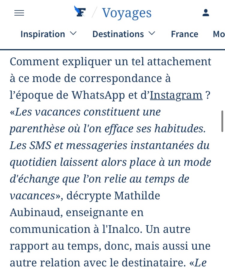 MatAubinaud's tweet photo. Les chouettes cartes postales. 

J’ai répondu aux question de @JeanMarc_DJ pour @Le_Figaro sur ce mode de correspondance 🖍️🏝️

https://t.co/aZnJSGJ88Y https://t.co/BQjNN5kyEP