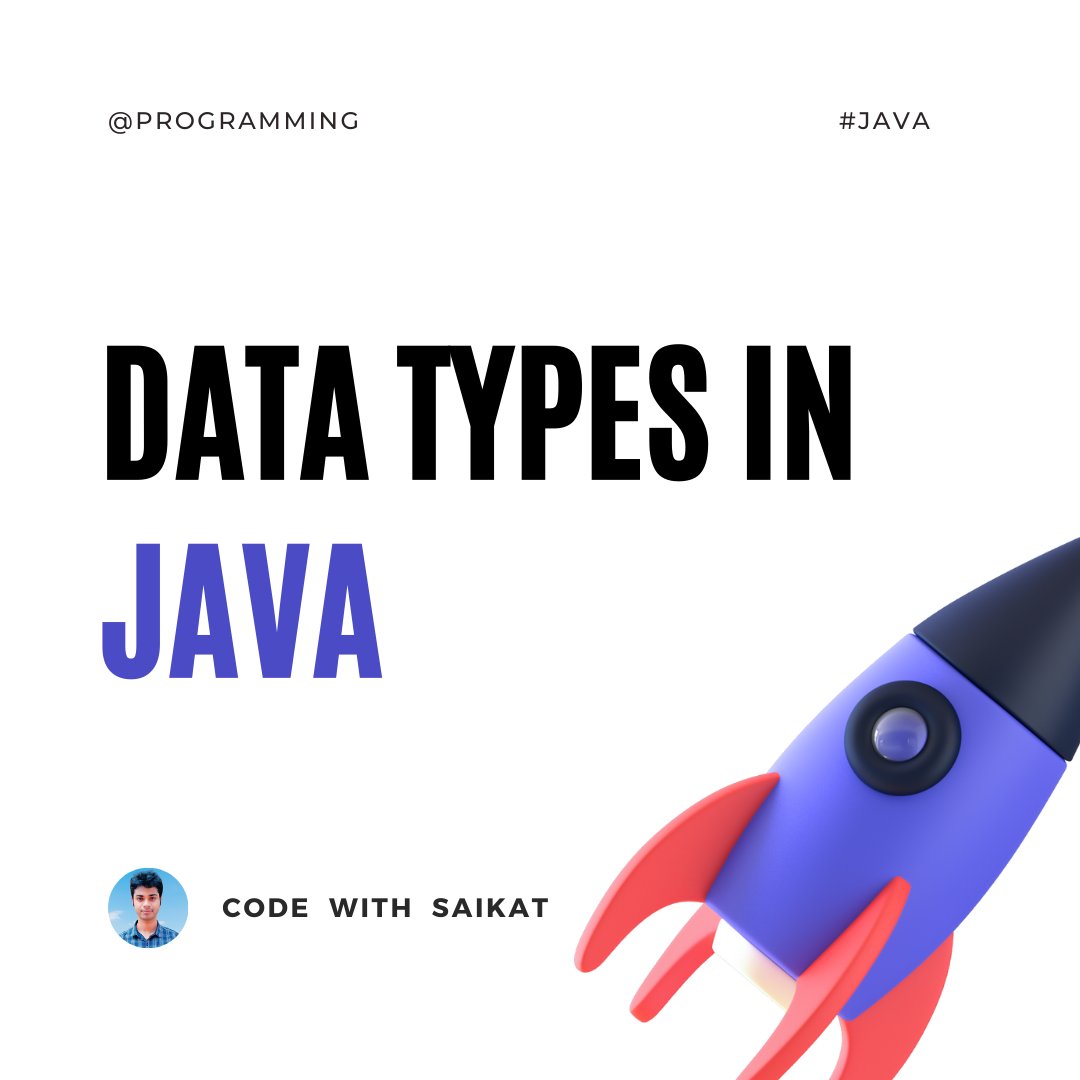 SaikatD36242703's tweet image. Code with Saikat
#NewWorld2023
#datatypesinjava
#programming 
#Java