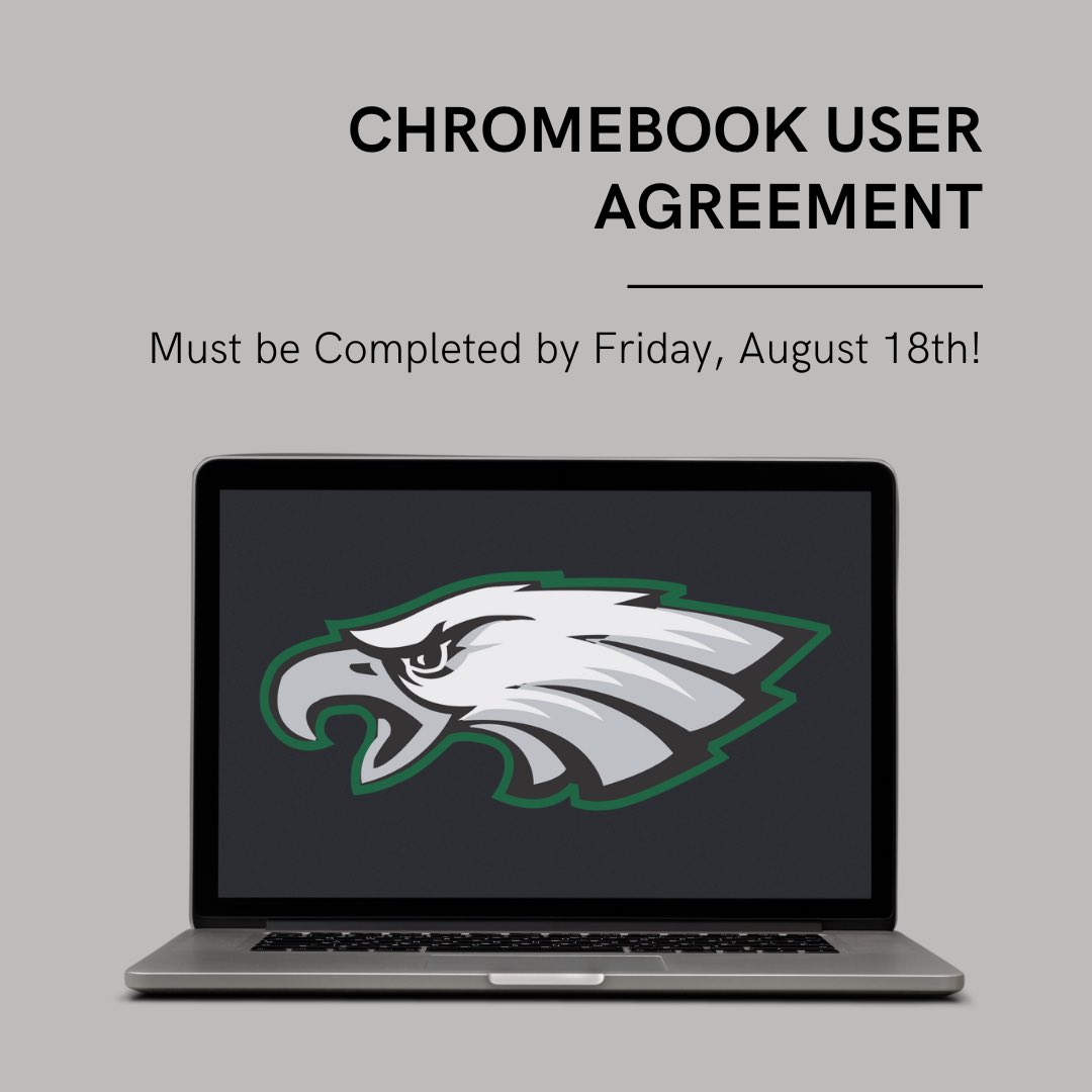 Parents have until Friday, Aug 18 to read &amp; agree with the User Agreement:  hcpsnc.org/cbform

Insurance info: hcpsnc.org/cbinsure

Damage &amp; Loss Fees: hcpsnc.org/cbfees

Thank you for your support.
