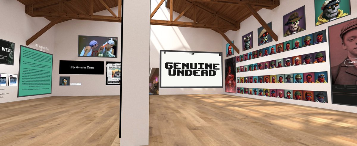 TaoKoltes's tweet photo. One Year and so strong.

Same vision
Same horizon...

Welcome in the #GenuineUndead Gallery :
❤️‍🔥https://t.co/7fpmEaITOe❤️‍🔥

My gift 👊
@TheGenuineTimes  

HAPPY BIRTHDAY GENUINE UNDEAD !!!!!!

(Free entrance, you don't need to connect your wallet)

🙌 https://t.co/btUQBsX4Ds