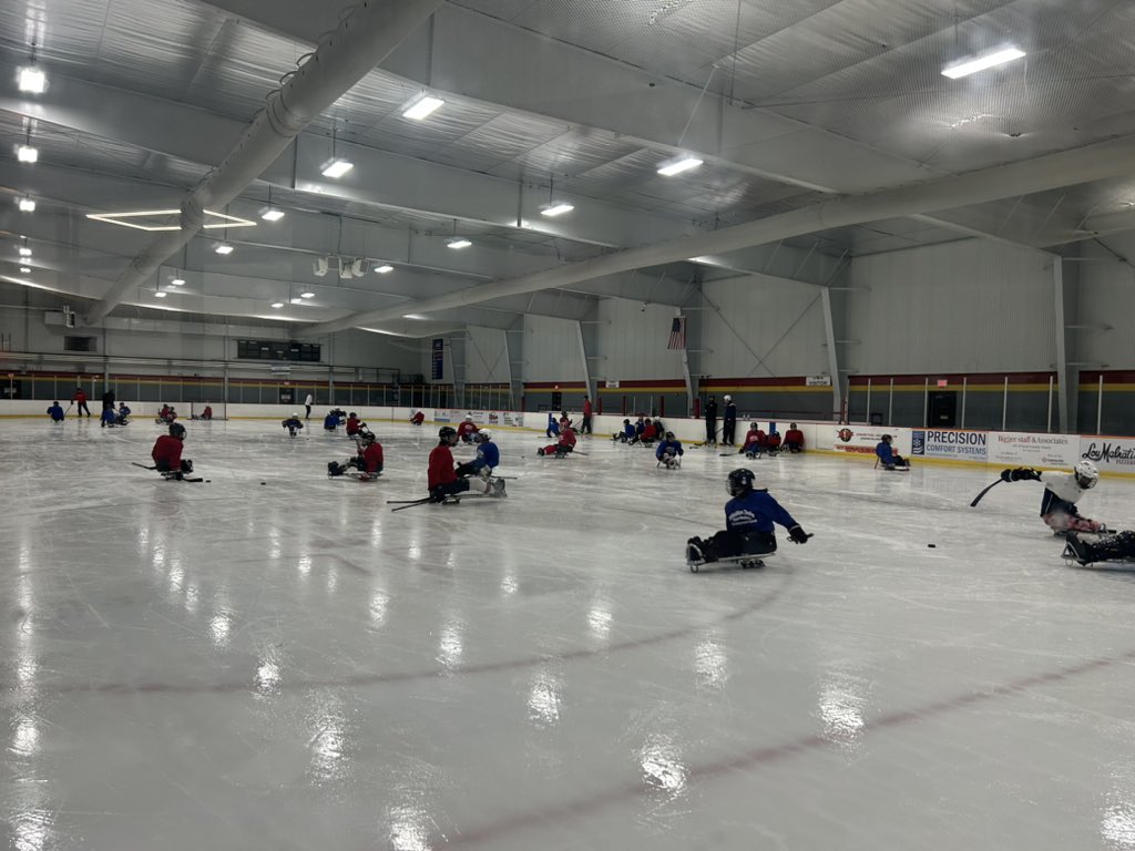 Great to see the turnout!  Let’s grow the game! #sledhockey #usahockey #paralympic