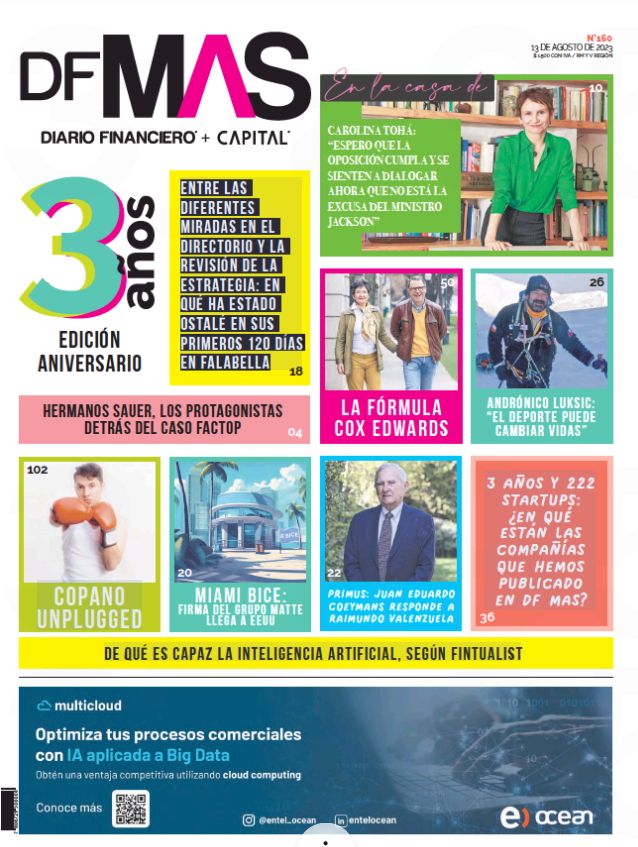 jtsantamaria's tweet image. Hoy @DFMas cumple 3 años y para celebrarlo preparamos una edición de lujo de 128 páginas. Felicitaciones a @MJoseLopez y su equipazo. Pueden leerla en el siguiente enlace 👉pressreader.df.cl/df-mas o revisar el sitio web 👉dfmas.df.cl